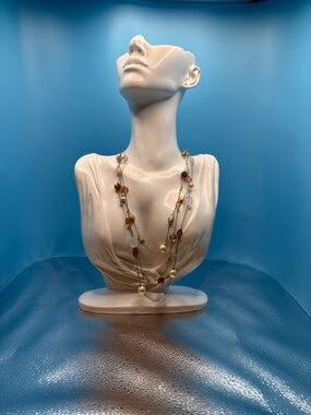 Lia Sophia Retired Bellini Beaded 3-Strand Necklace